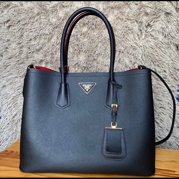 Prada saffiano double bag - Picture 2 of 10